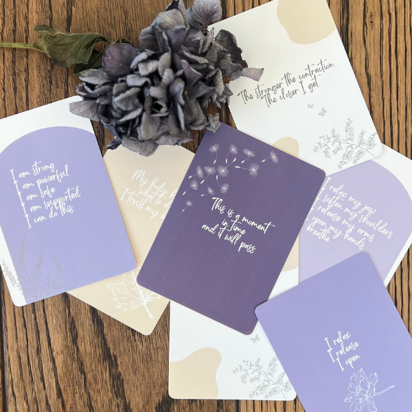 Birth Affirmation Cards & Birth Announcement Pack